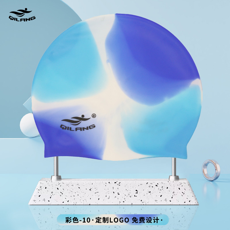 Gorro de Natación Universal de Silicona para Adulto 50g Elástico para Natación image 33
