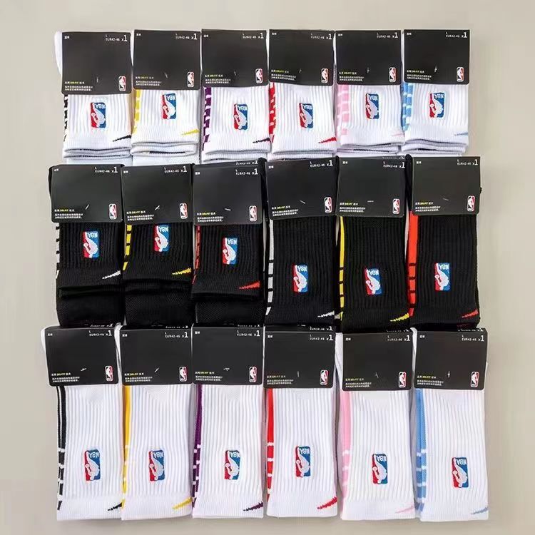 NBA Basketball Socks Autum Towel Bottom Mid-tube Long Training Socks Practical American Wear-resistant Non-slip Sweat-absorbent Sports Socks