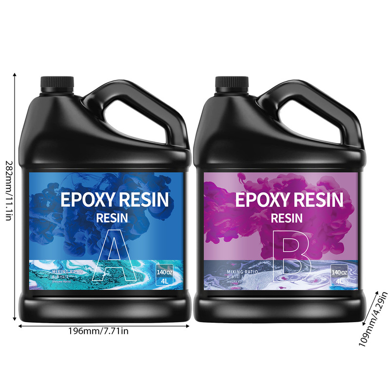 工場直販クロスボーダー1:1高透明性耐黄変クリスタル接着剤DIYジュエリーエポキシ樹脂ab接着剤リバーテーブルセット|undefined