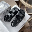 小香风<font red=H>凉鞋</font>女夏2021新款<font red=H>罗马</font>百搭魔术贴<font red=H>平底</font>仙女风休闲运动厚底<font red=H>鞋</font>