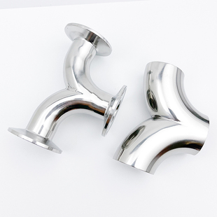 304 Quick-Install Stainless Steel Y-Type Sanitary Welded Herringbone Elbow Human-Shaped Butt-Welded Elbow Mirror Finish
