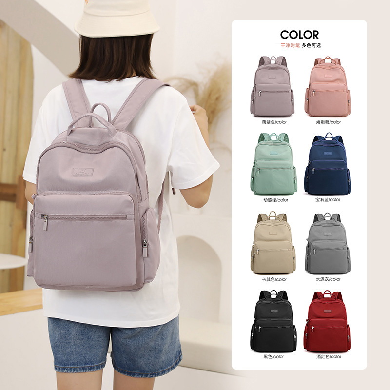 Mochila de Nylon para Maternidad Nylon gran capacidad y reducción de carga para viajes y maternidad