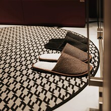 批发日式风居家美容院会所酒店民宿加厚水洗一次性编制织毛呢拖鞋