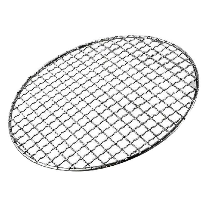 Из нержавеющей стали железо круглая раскатка для барбекю сетка для домашнего обихода на открытом воздухе