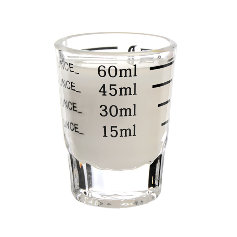 Transparent glass thermometer for home use scaled