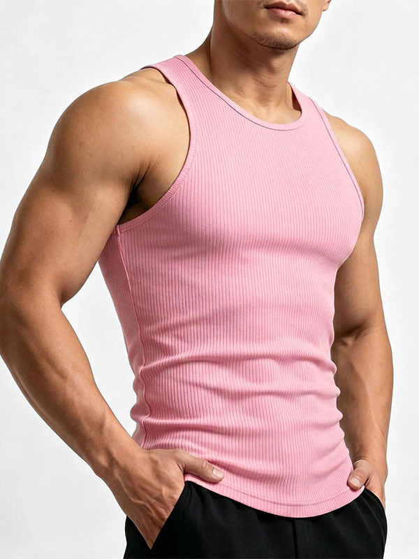 Camiseta sin Mangas Deportiva para Hombre de Poliéster, Secado Rápido, Alta Elasticidad, para Gimnasio image 3