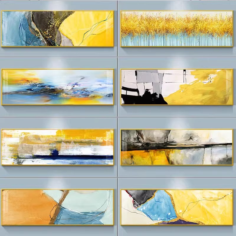 Hotel Room Bedside Painting, Customized Living Room Decorative Painting, Abstract Painting, High-End Sofa Background Wall Painting, Accessible Luxury