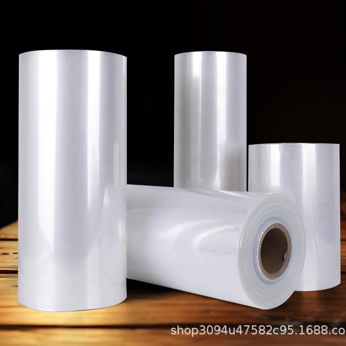 厂家现货直发POF交联膜塑封收缩低温膜自动包装机盒子包装对折膜