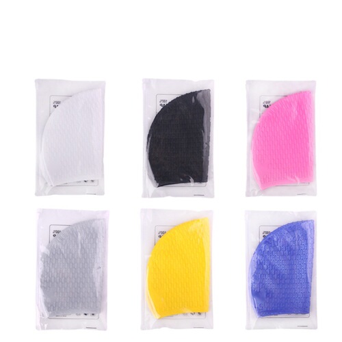 Fashion silicone water drop swimming cap for men and women factory wholesale swimming cap adult style over-ear hair protection swimming cap