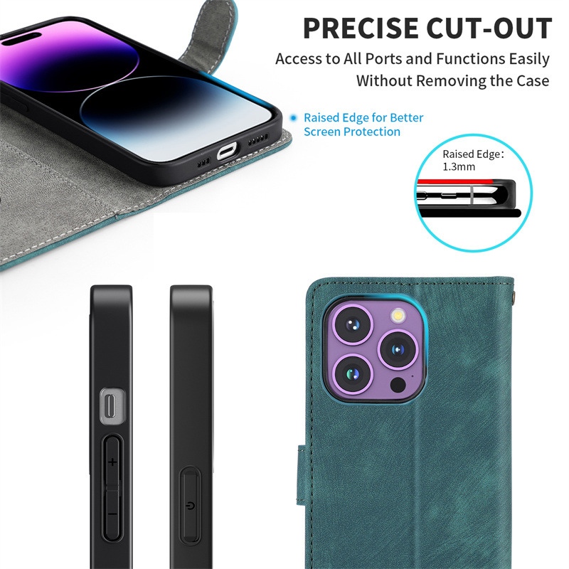 Custodia antifurto in pelle compatibile con A35/A55 ZTE Blade A55 Phone_voghion.com