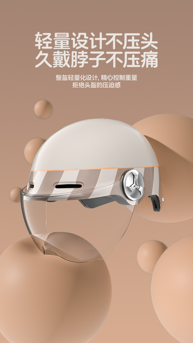 3C New National Standard Helmet for Electric Vehicles, Women's Summer Half Helmet, All-Season Universal Safety Helmet, Battery Vehicle Motorcycle Helmet for Men