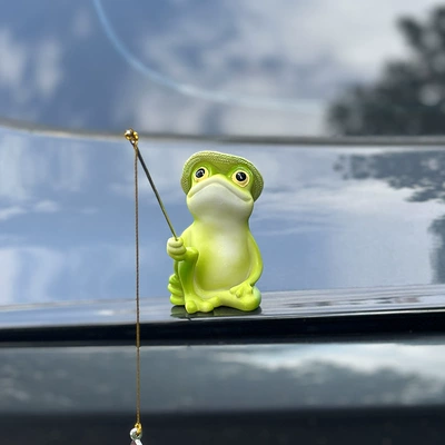 Creative Doll, Car Rear Center – Car ornaments - fishing-frog-1-pack-with-glue