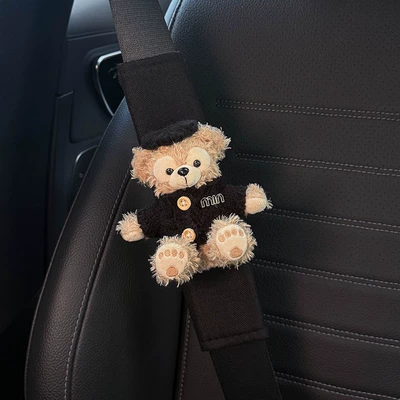 Seat belt shoulder pad Belt Shoulder Cover Car Seat - gentleman-duffy-black-shoulder-pads