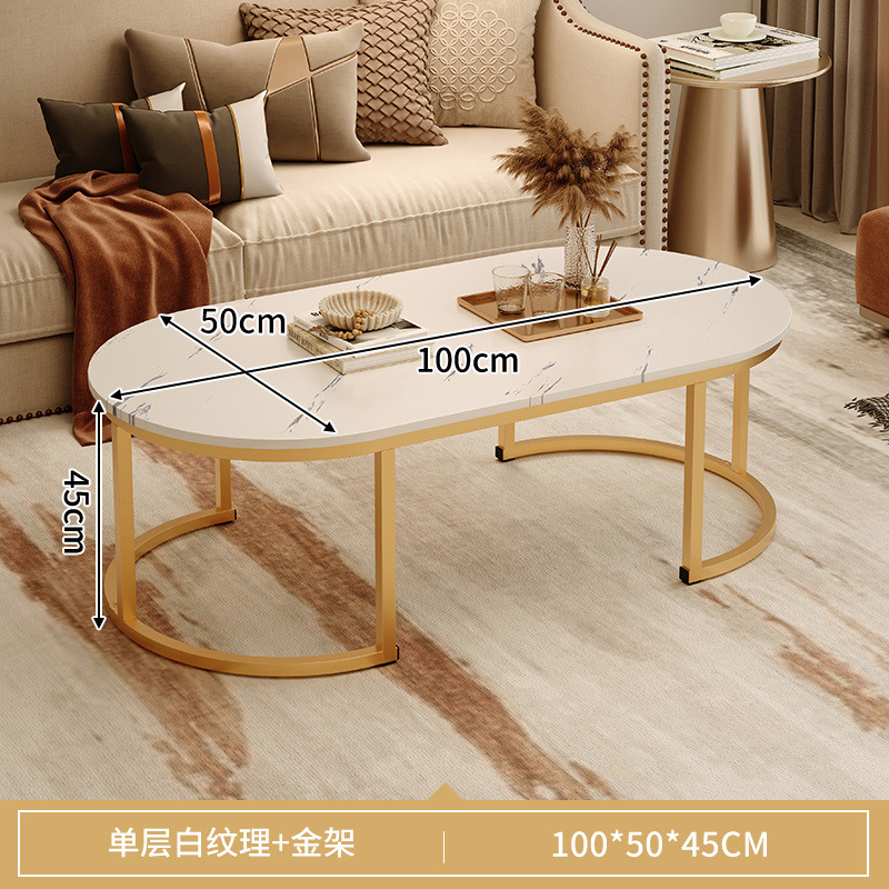 Mesa de centro Sala de estar Mesa de doble capa para el hogar Mesa lateral de sofá Casa de alquiler de apartamento pequeño nórdico simple Mesa de centro Balcón Mesa de té