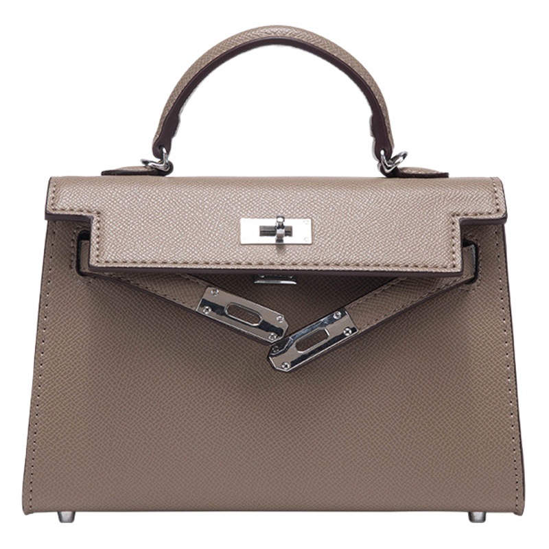 Bolso Kelly de cocodrilo a la moda, mini bolso Kelly de segunda generación con un hombro cruzado para mujer, bolso de mano para mujer de primavera y verano, mini