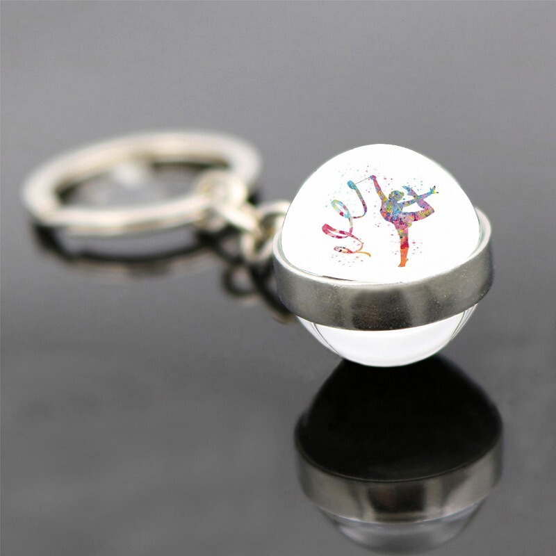 Sporty Abstract Human-Shaped Yoga Pattern Keychain That Glows in the Dark at Night, Fashionable and Personalized, Suitable for Both Men and Women Sporty Abstract Human-Shaped Yoga Pattern Keychain That Glows in the Dark at Night, Fashionable and Personalized, Suitable for Both Men and Women