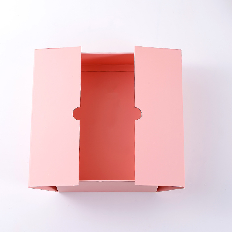 Caja de regalo plegable, arco, caja de regalo de cumpleaños, caja de regalo de cinta de una pieza, caja de embalaje de regalo transfronteriza