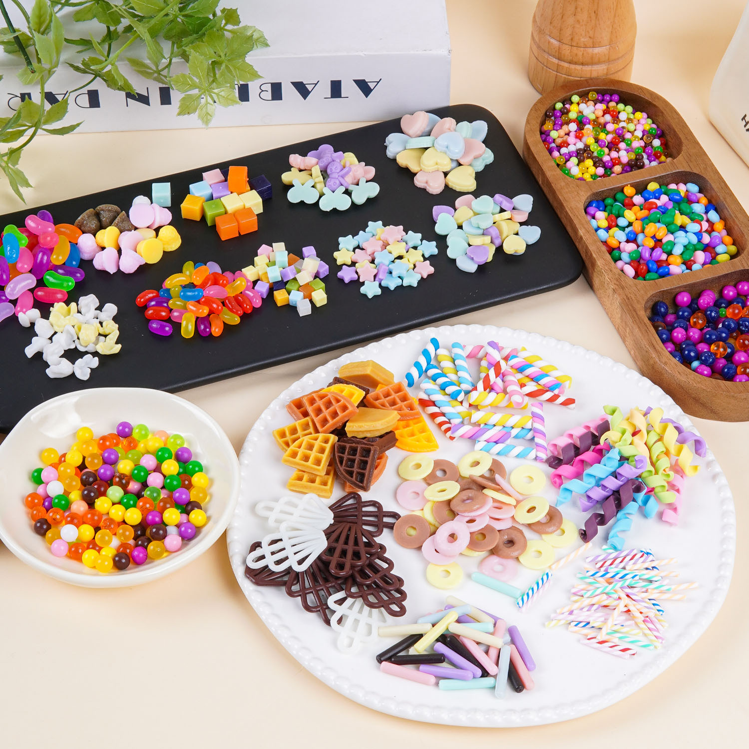 Miniature Food Toys: Golden Sugar Cubes, Pasta Rolls, Chocolate Bars, Cookies, Taro Balls, DIY Handmade Realistic Food Accessories