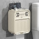 Household toilet tissue box punch-free wall-mounted bathroom waterproof tissue double-layer storage removable tissue box