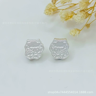 bead or spacer bead for handmade DIY – Zərgərlik ara hissələri - little-lamb-4-approximately-033g-01-3d-pure-silver-999