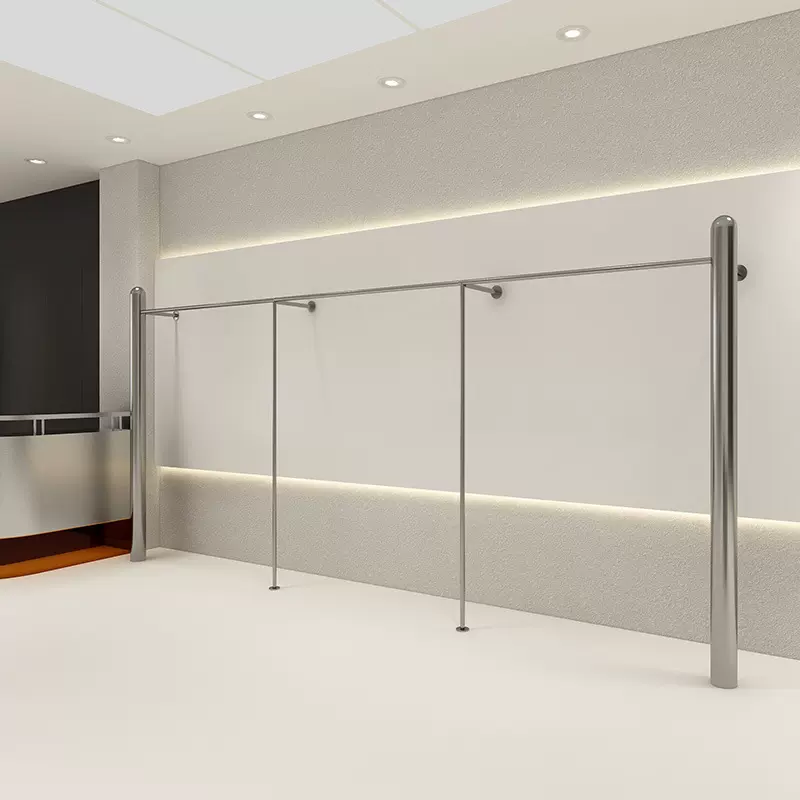 服装店展示架落地式不锈钢管女装挂衣架童装陈列货架女装店中岛架