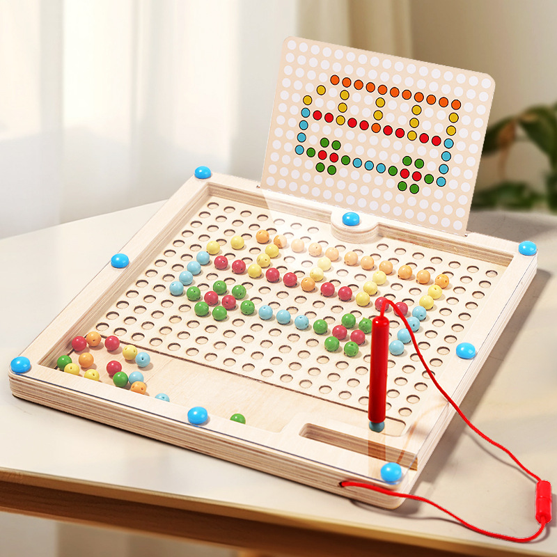 Preescolar Magnetic Color Clasificación Tablero de conteo Pen de madera Laberinto Matemáticas Iluminación Juguetes educativos cognitivos