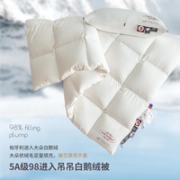 180支棉95白鹅绒冬被98吊吊鹅绒被厚保暖被子纯棉羽绒被春秋被芯