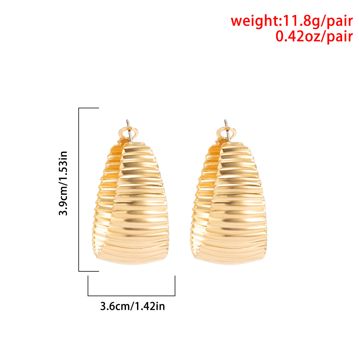 Fashion Geometric Iron No Inlaid Earrings display picture 12