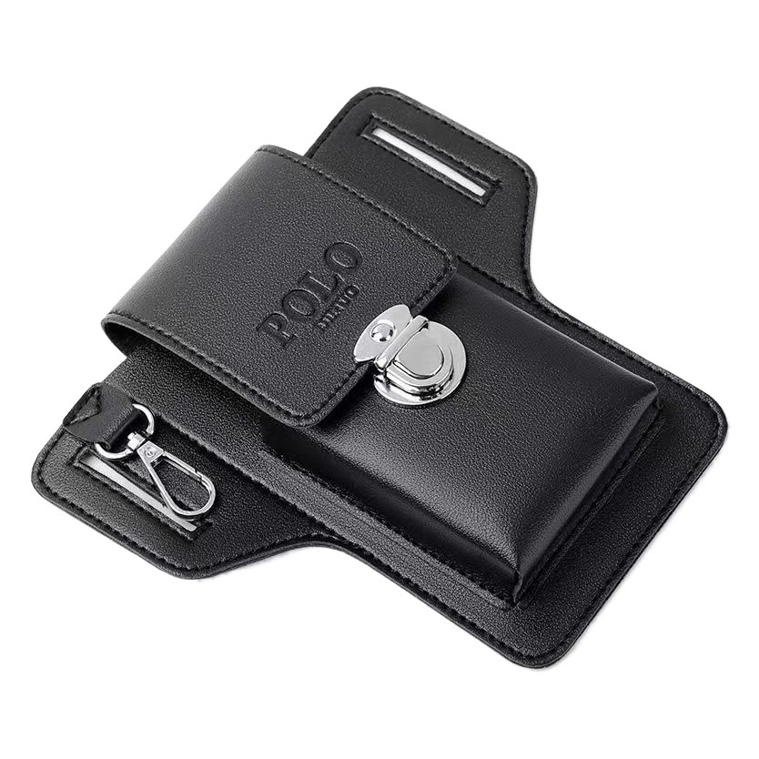 Cross-border new mobile phone bag upgrade men wear belt hanging key waist bag construction site work cigarette bag