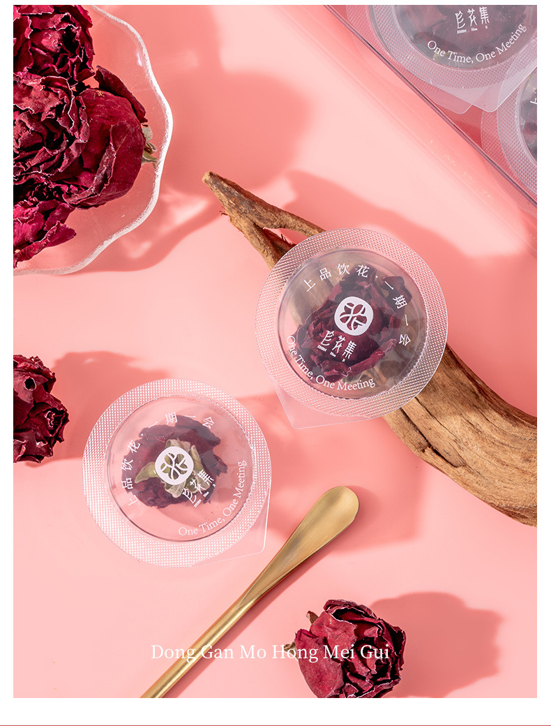 Freeze-Dried Mo Hong Rose Tea Large Whole Rose Buds Herbal Flower Tea Loose Bulk 10g specifications