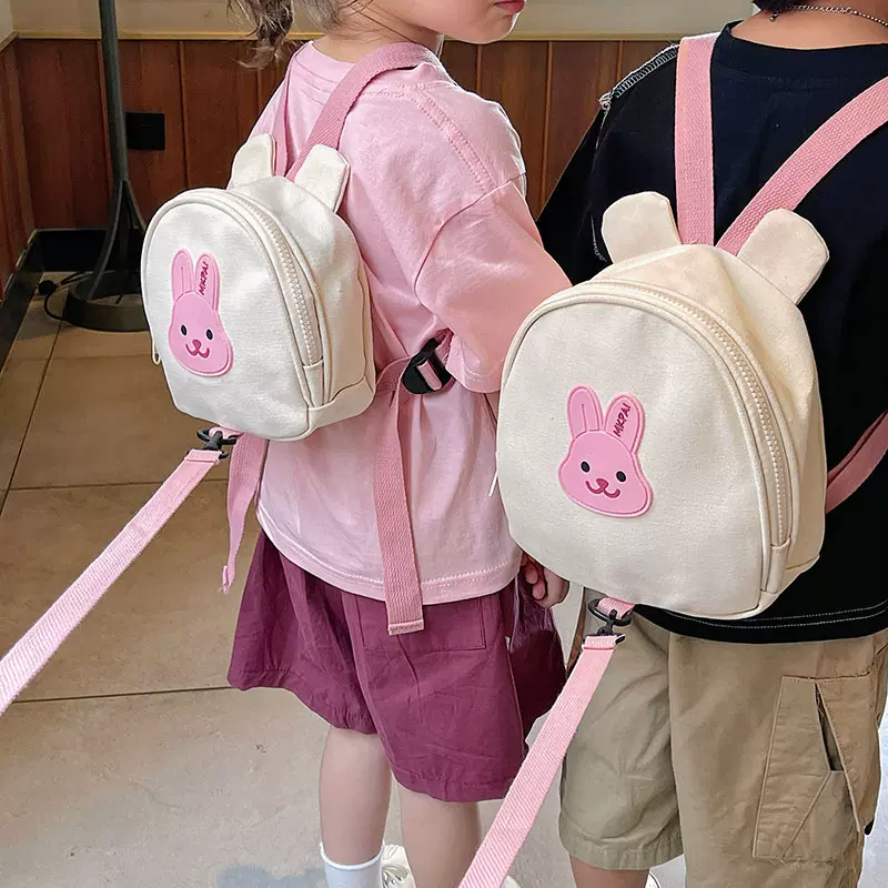 男女宝宝防走失双肩包潮韩版卡通小熊儿童包包幼儿园书包可爱老虎