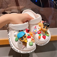 Cute Cartoon Crayon Shinchan Holes Shoes Shoe Buckle Accessories Rainbow Friends Shoe Decorations Same Style as Xiaohongshu New Detachable 
