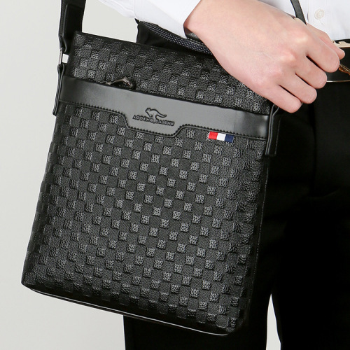 Top-Grade Calfskin Men's Single Shoulder Bag Genuine Leather Men's Bag Crossbody Bag  New Men's Casual Bag Business Bag