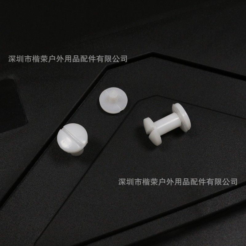 厂家批发塑料螺丝钉 圆头一字塑胶螺钉 白色螺纹扣配件