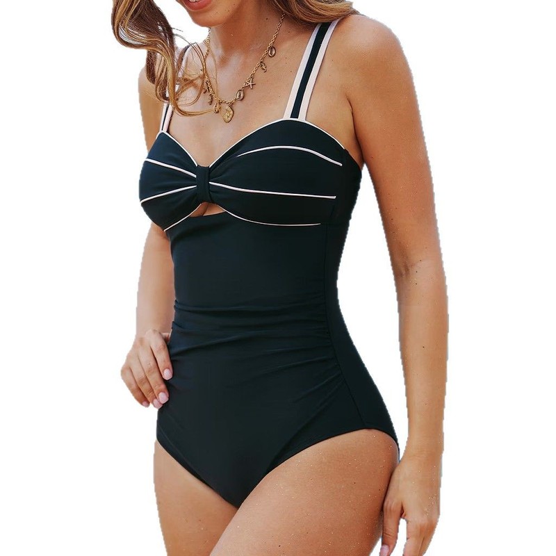 2025 Amazon AliExpress Temu ヨーロッパとアメリカの新しいワンピース水着女性の温泉休暇ビーチスカートスーツクロスボーダー|undefined