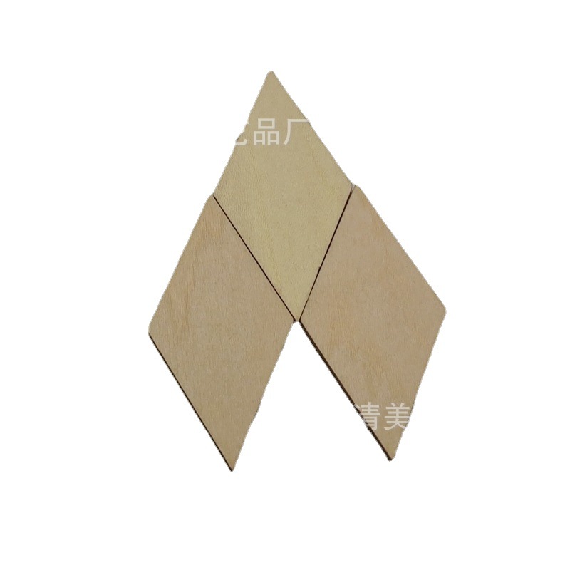 20mm-100mm registro fichas de madera en forma de diamante tablas de madera de bricolaje