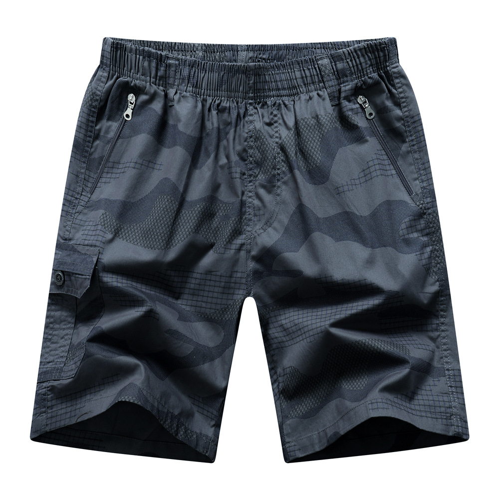 Multi-Pocket Casual Shorts Thin Camouflage Pants Men's Loose Straight Multi-Pocket Overalls Summer