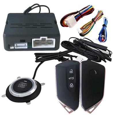 Car anti-theft device Entry One-key Start System - pke-starts-without-flashing-light-with-q15-remote-control