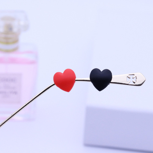 Silicone Slip-Resistant Eyeglass Holder Heart-Shaped Leg Ear Behind Anti-Fall Fixed Ear Hook for Adults and Children
