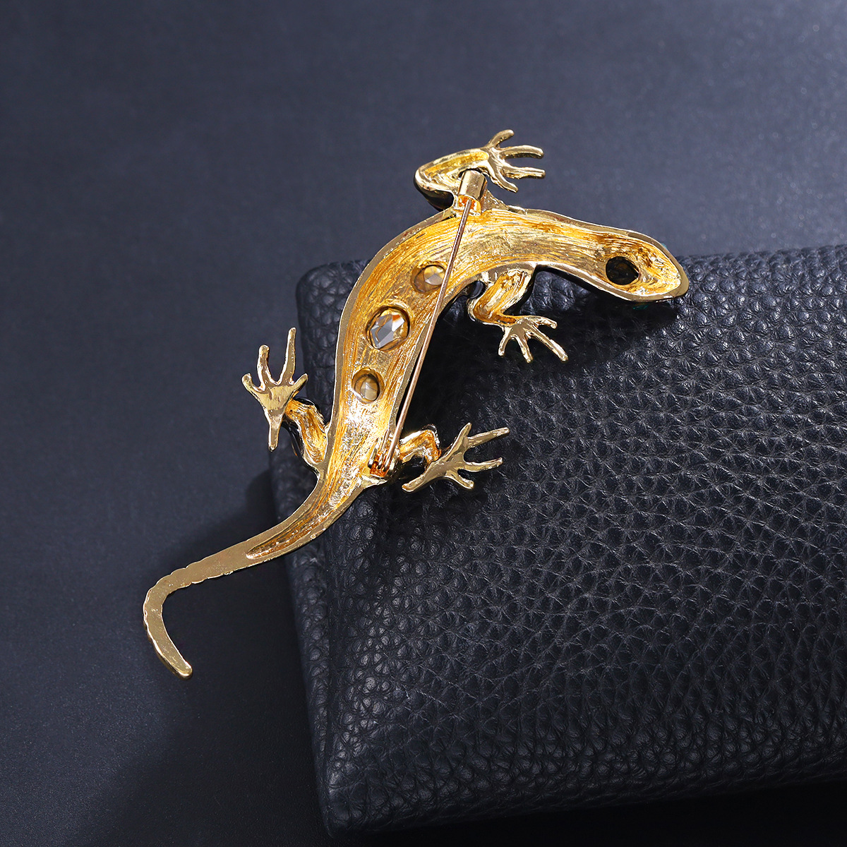 Vintage Lizard Lapel Pin For Men European Style Brooch Accessory_voghion.com