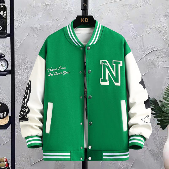 Baseball Suit Coat Men's Spring and Autumn Couple Clothing Autumn and Winter Boys Loose Trendy Brand American Ins Student Jacket Top