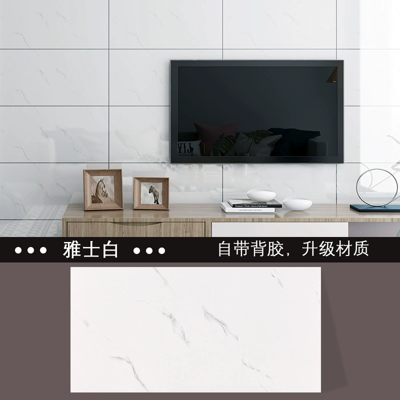 Self-adhesive waterproof wallpapers on wall, marble wall sticker