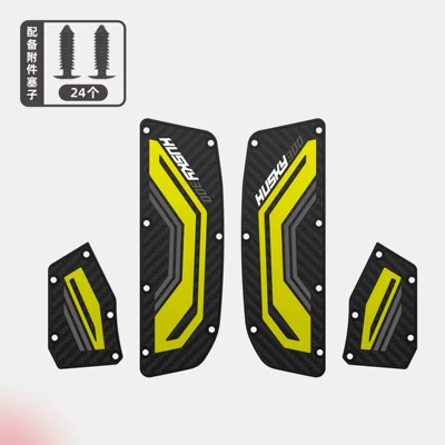 Motorcycle pedals 300 Motorcycle-Specific Foot Pads - fluorescent-yellow