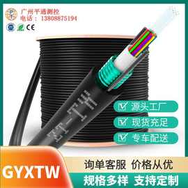 4芯6芯8芯12芯室外单模中心束管铠装光缆监控用光纤线缆整卷GYXTW