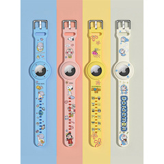 適用AirTag防丟神器蘋果定位器保護套硅膠追蹤器配件腕帶可愛全包