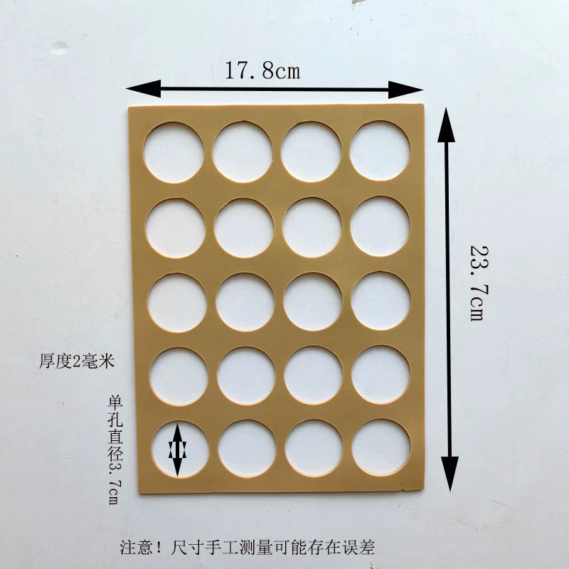 White compact silicone mold, acrylic food silicone