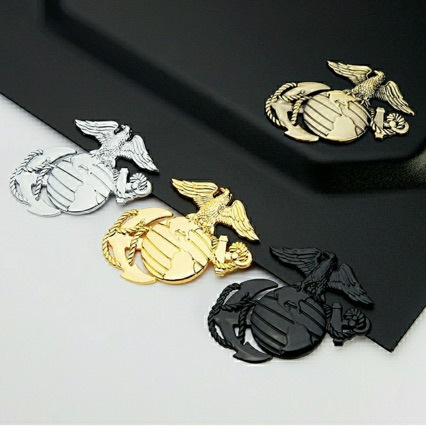 Car Modification Decorative Stickers Marine Corps Car Stickers Eagle Decals Personalized 3D Metal Stickers Tail Stickers Side Stickers