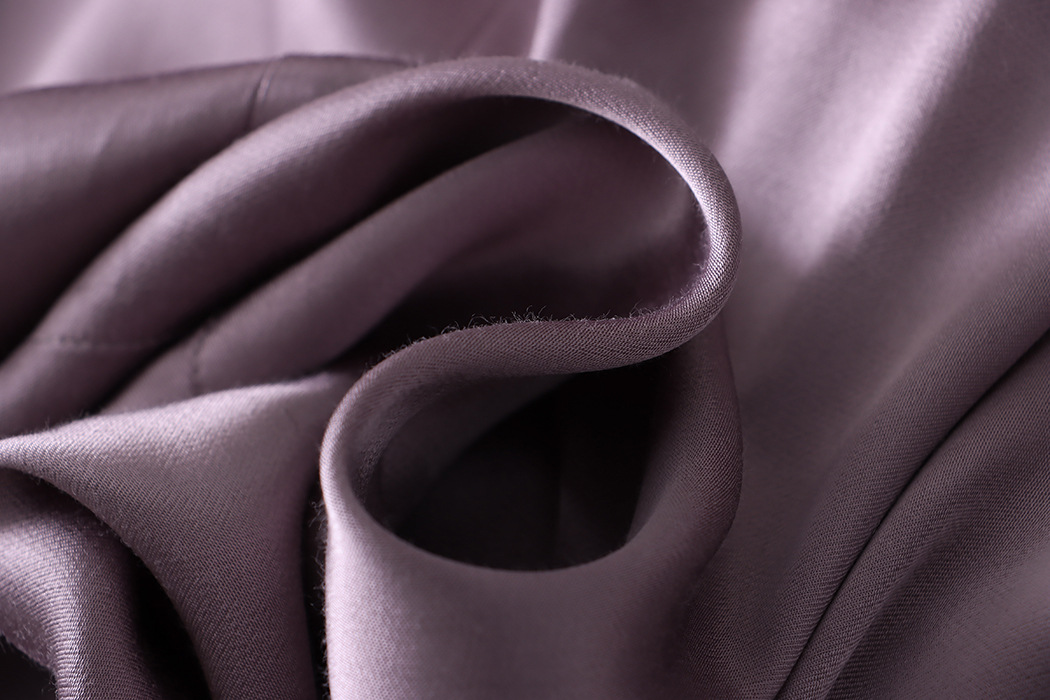 French Draping Satin Rayon A Line Vest Skirt Two Piece Suit