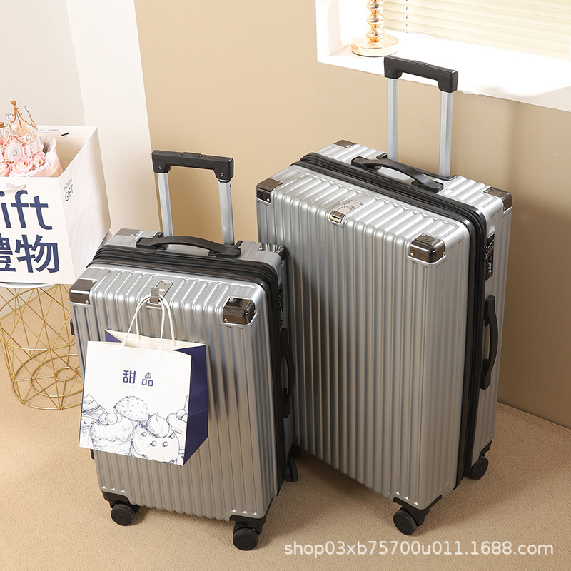 Luggage 2024 new student trolley case universal wheel password box 24 inch unisex suitcase large capacity