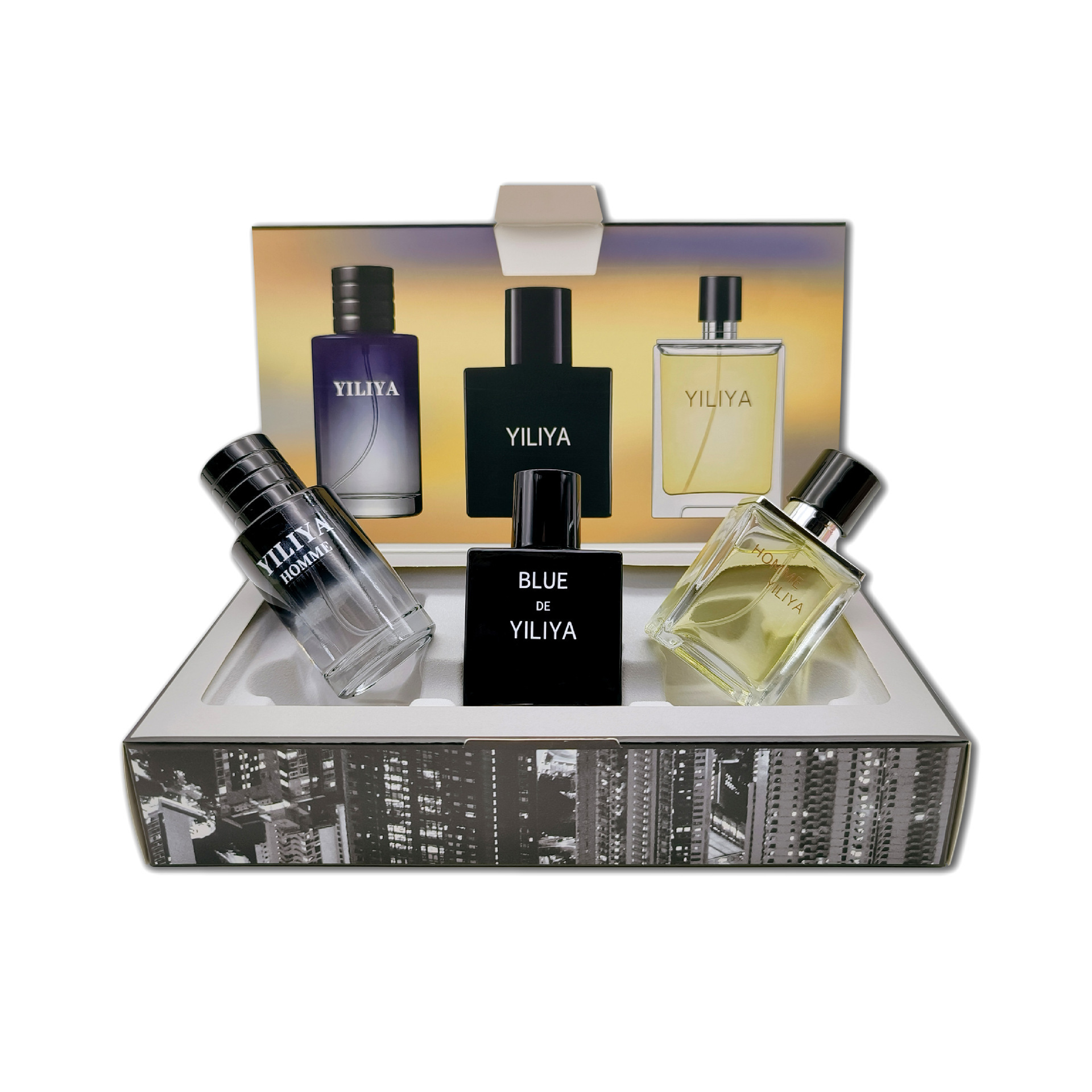 Uus parfüüm Blue Wild Uus meeste parfüümikomplekt Värske ja kauakestva lõhnaga kinkekarbis Parfüüm Piiriülene parfüüm meestele_voghion.com